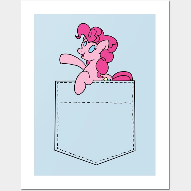 Pocket Pinkie Wall Art by AmyNewBlue